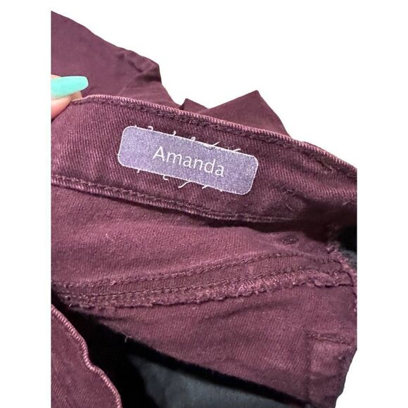 Gloria Vanderbilt maroon Amanda jeans size 4 - Picture 5 of 5